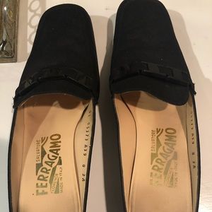 Ferragamo Mules - Black Vintage!!